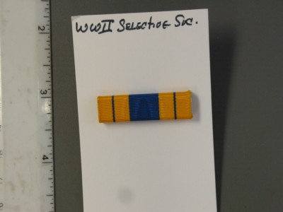 Selctive Service Ribbons U. S. Military issue WWII Selective Service, Ribbon Bar, brand new | eBay
