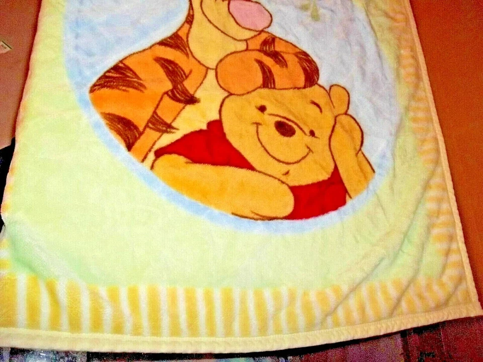 Manta de felpa para bebé 5C 30x45 Kidsline Disney Winnie the Pooh Tigger Minky Foto 4 de 4