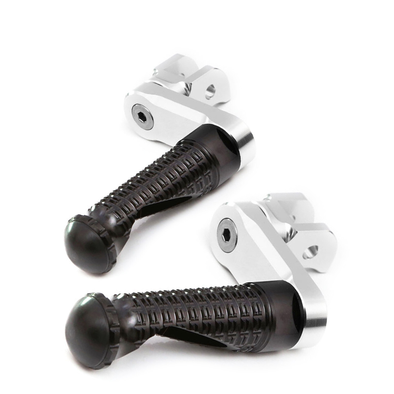 Black 40mm Adjustable Front Foot Pegs MPRO For Buell XB12R Firebolt 04