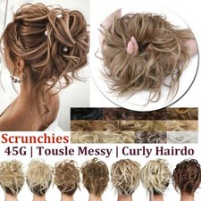 Echt Zerzaust wie Natürlich Haarteil Gewellt Messy Bun Haarverlängerung Dutt DE