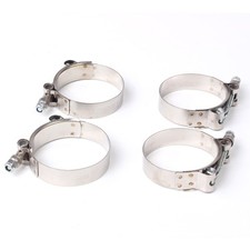 4x 251mm Stainless Steel T-bolt Clamps Turbo Intake Silicone Hose Coulper Clam