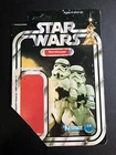 original vintage 12 Back STORMTROOPER CARDBACK Star Wars figure Kenner cut 1977