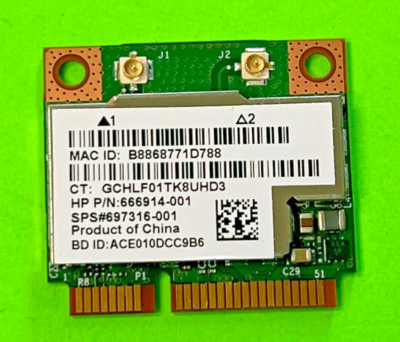 666914-001 HP 697316-001 Wireless Broadcom 4.0 WiFi Mini PCIe BCM943228HMB HH