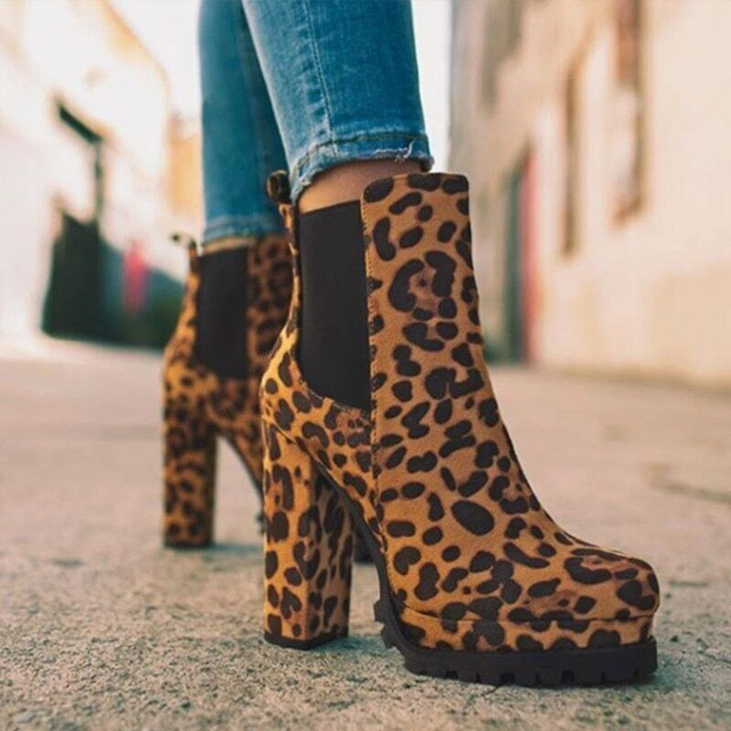 Leopard clearance short heels