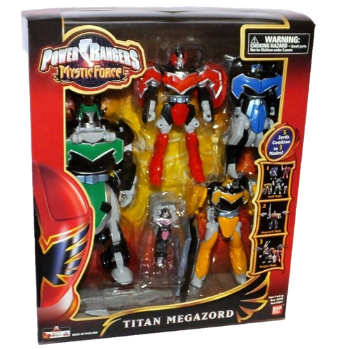 Figurine Power Rangers N-Space Age Megazord Titan Deluxe - Lot De Figurines, Occasion