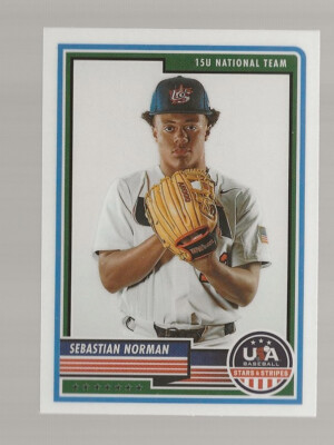 V79) 2023 Panini USA Baseball Stars and Stripes Sebastian Norman RC #36