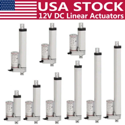 SZMWKJ Heavy Duty 1000N 1500N Electric Linear Actuator 220/330LBS Max Lift 12V DC Motor