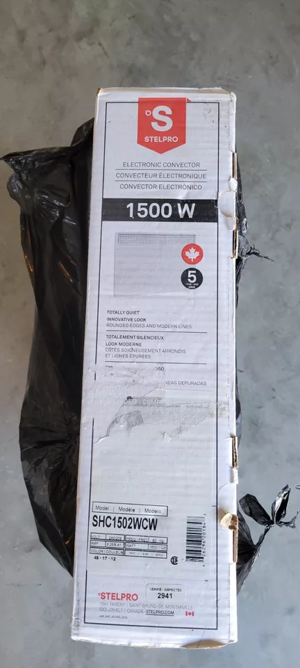 CONVECTOR STEL-PRO ASHC1502WCW BLANCO 1500W 240V totalmente silencioso 2 juegos cada uno $330 Foto 2 de 4