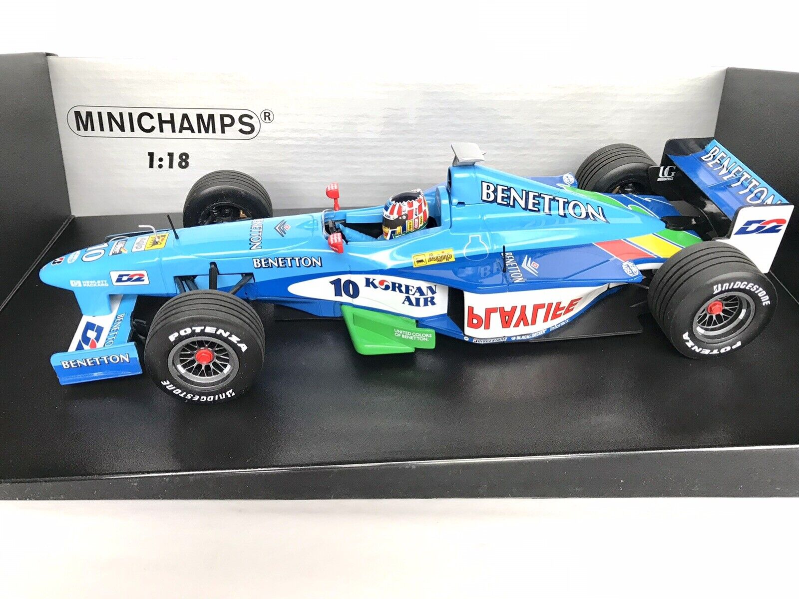 Minichamps Benetton Formula 1 1999 Showcar A. Wurz 1:18 Scale 1 of 3333