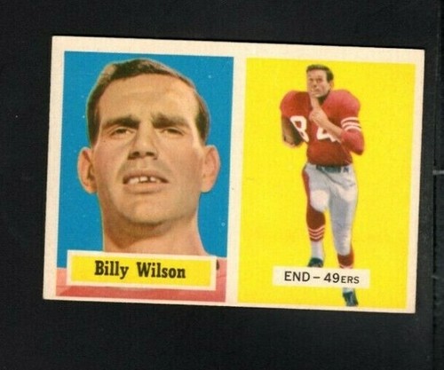 Billy Wilson #42 1957 Topps card