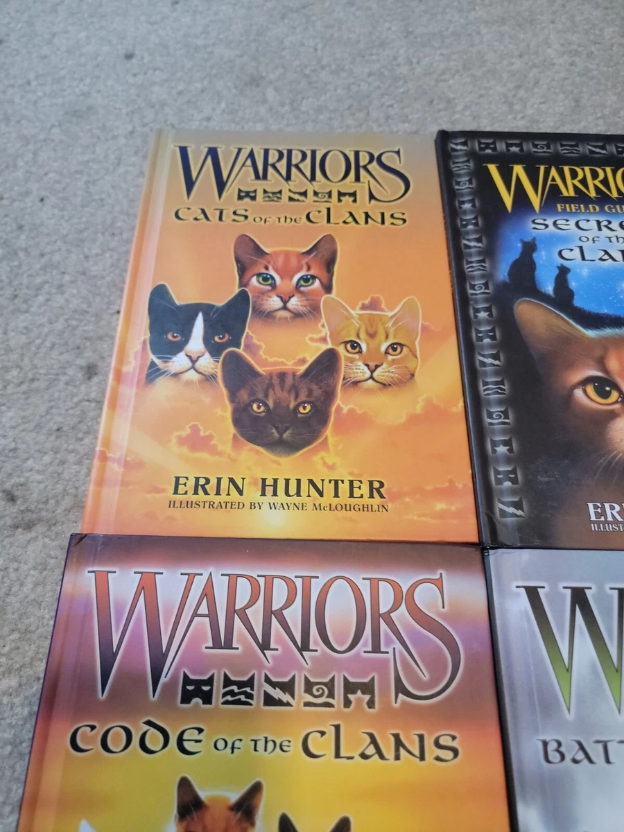 Warriors reference book lot of 4 Erin Hunter Secrets Battles Code Cats