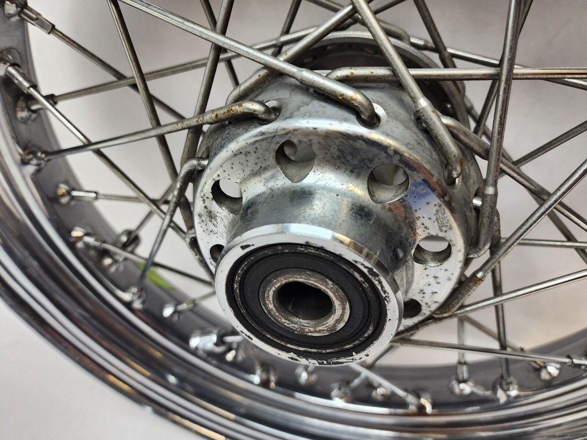 OEM Harley-Davidson Laced Chrome Front wheel 16x3 Used 3/4 axel | eBay