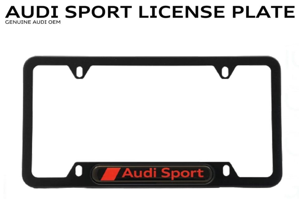 Audi Genuine Accessory-Genuine Audi Audi SPORT License Plate ZAW-071-801-S-DX9 - Image 2 of 2