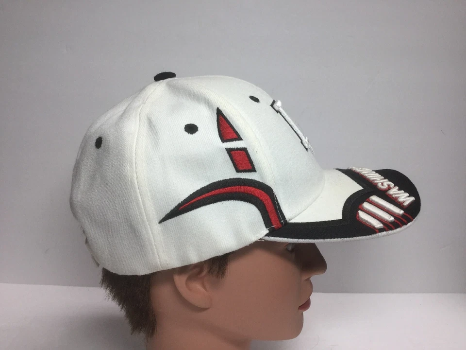 Gorra de béisbol City Hunter WASHINGTON DC blanca con tirantes Hiphop StreetWear Foto 4 de 4