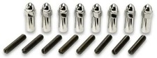 Moroso 68561 Chrome Valve Cover Acorn Nuts/Studs - Set of 8 - 1/4"-20 Thread