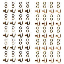 20 Pcs Brass Shoe Lace Hooks Boot Eyelet Repair Kit Travel Hiking BootsYM