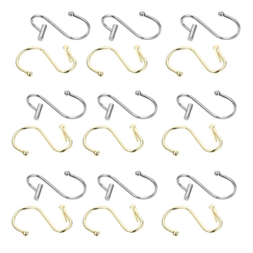 2 Boxes Alloy Shower Curtain Rings Shower Curtain Hooks Drapery Hooks