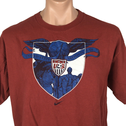 Camiseta De Colección Nike Selección Nacional de Estados Unidos Fútbol/Futbol Roja Grande TELA EE. UU. - Imagen 3 de 10