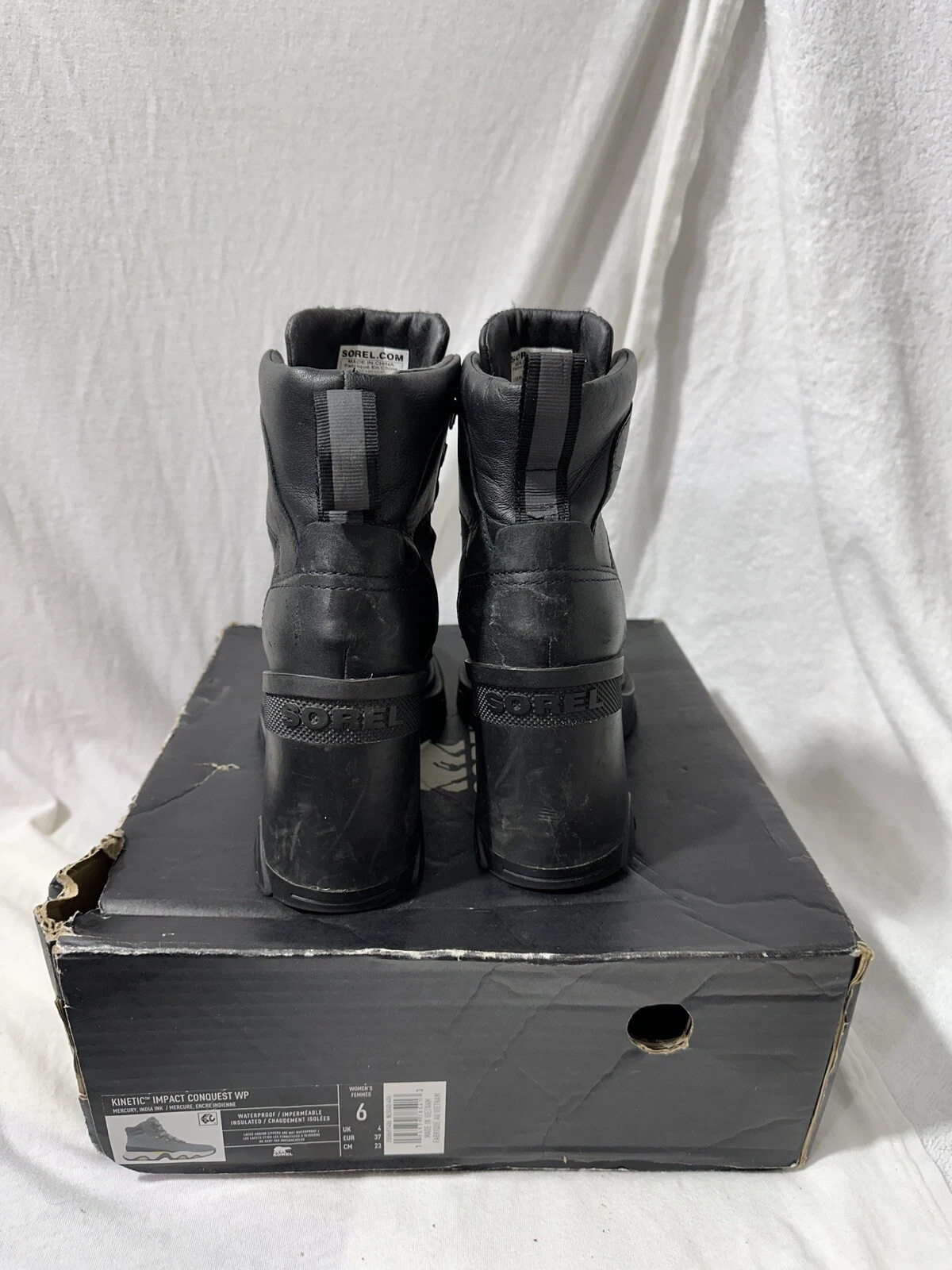 sorel brex lace waterproof leather nwb boots