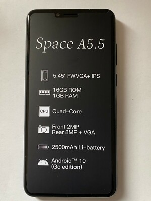 UNIQ A 5.5  HD+ Display, GSM factory Unlocked Cell Phone US & Global V.