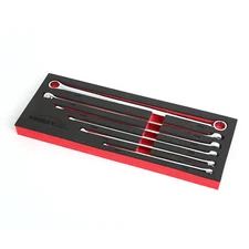 Extra Long Box End Wrench Set, Metric Durable Aviation Spanner 6PCS CRV 8 - 19mm