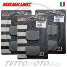 3 PASTIGLIE FRENO PIAGGIO X9 500 2001 2002 KIT PASTICCHE ANTERIORE + POSTERIORE