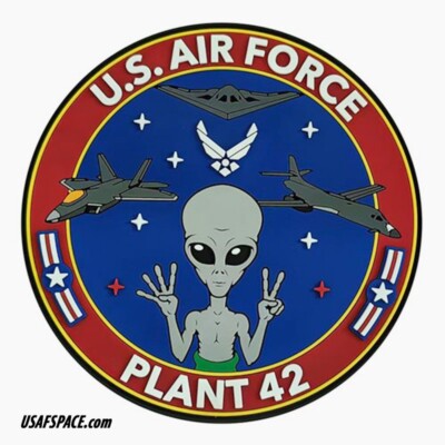 U.S. AIR FORCE -PLANT 42- NGAD AREA 51 USAF PVC VEL PATCH | eBay