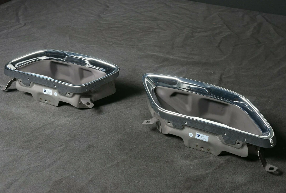 NEU BMW 8er G14 G15 840dX M Paket Chrom Auspuff Blenden Endrohr  