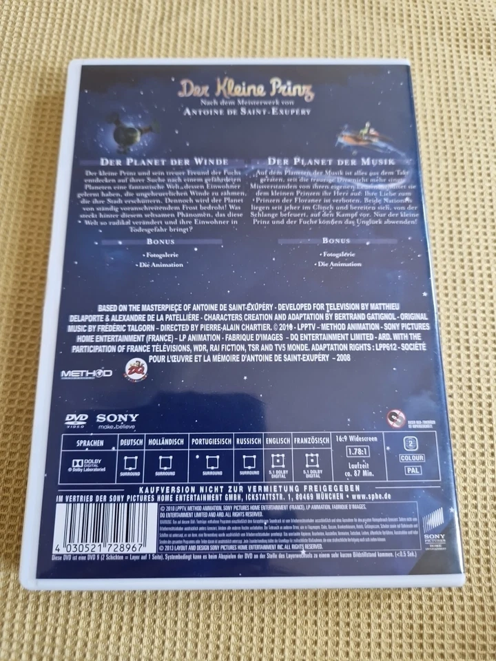 Der Kleine Prinz DVD Der Planet der Zeit und Der Planett des Feuervogles - Bild 2 von 3