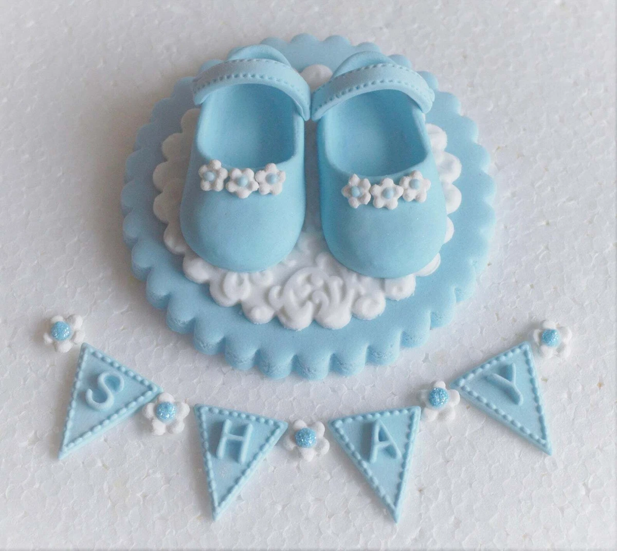 Sugar paste shop baby shoes