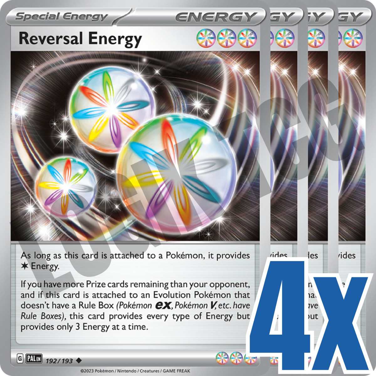 4x Reversal Energy 192/193 x4 - Paldea Evolved - Pokemon TCG - Playset