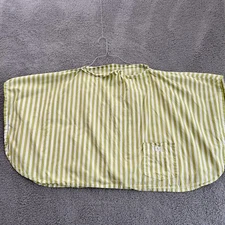 Baby Nursing Cover Breastfeeding mom Green white striped pocket free size