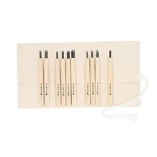 Yoshiharu Sanyu Carving Chisel Set W-10 10pcs Premium Steel Magnolia Handle