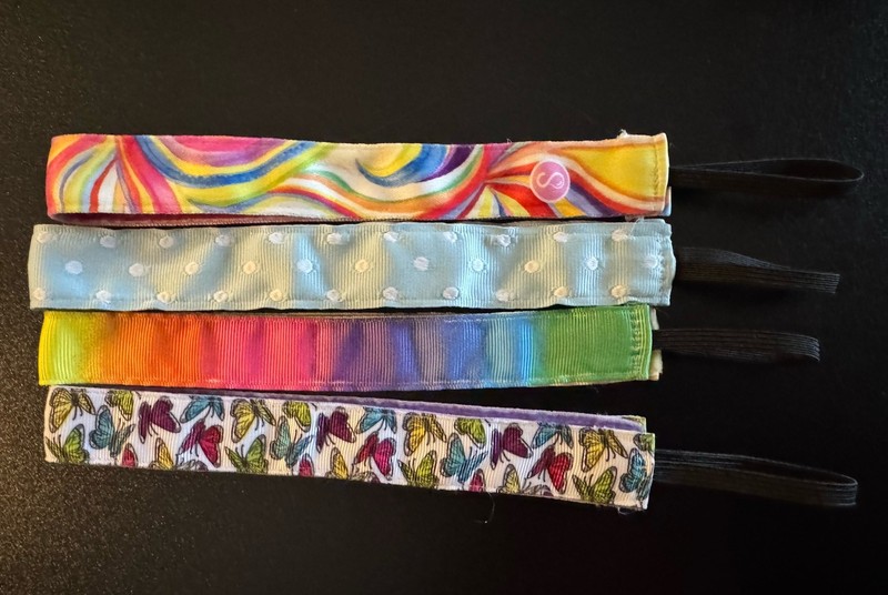 Set Of 4 Sweaty Bands Sports Hair Band Non No Slip Headbands Running Gym workout