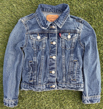 Levi's Kids Denim Trucker Jacket Blue Button Up Country Western