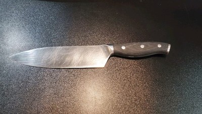 Pampered Chef Chef's Knife Forged Cutlery 8  Blade Used condition