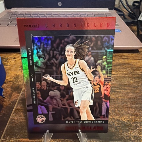 2025 Panini Caitlin Clark Chronicled - WNBA Caitlin Clark #21 Holo Red