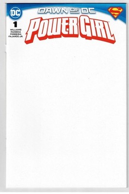 POWER GIRL 1 DAWN OF DC SKETCH BLANK VARIANT SUPERMAN DC COMICS 2023