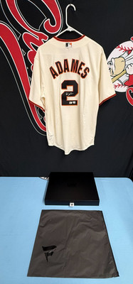 Willy Adames　サインユニフォーム　under wrap Willy Adames Signed San Francisco Giants Authentic Nike Jersey