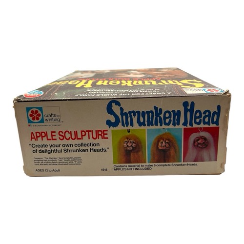 RARE VINTAGE 1975 MB SHRUNKEN HEAD APPLE SCULPTURE KIT VINCENT PRICE HORROR - Bild 6 von 7