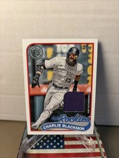 2024 Topps Series 2 1989 Topps Baseball Relics Charlie Blackmon #89R2-CBL (MEM)