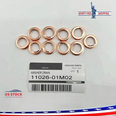 #ad OEM 10PCS Oil Drain Plug Crush Washer FOR Nissan GT R 11026 JA00A 11026 01M02 $9.20