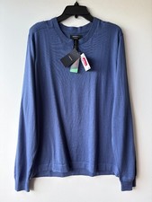 Mens Nordstrom Tech-Smart Thermo Long Sleeve Crewneck Sweater Blue Angelite XL