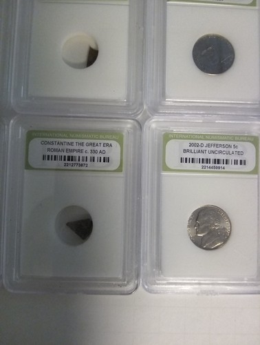 24-INB Slabbed Coins,Steel Cents, Pirate Cobbs,Roman, Widow Mite,Nickels,Cents - Picture 15 of 20