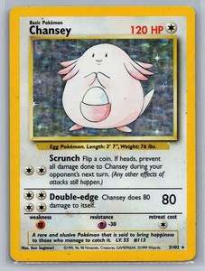 Chansey 3/102 Base Set Holo Rare