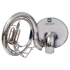 24" Bb Sousaphone Brass Wind Instrument with Mouthpeice Gig Bag.