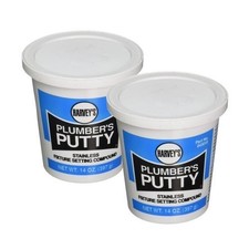 043010 Stainless Fixture Setting Compound, Plumbers Putty, 14 oz 2 Pack 