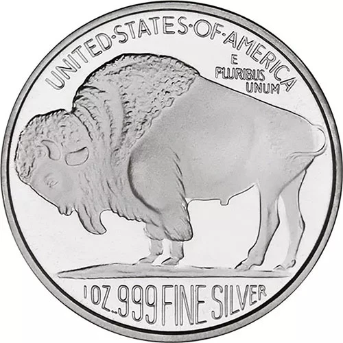 SilverTowne Buffalo Silver Round - 1 OZT 999