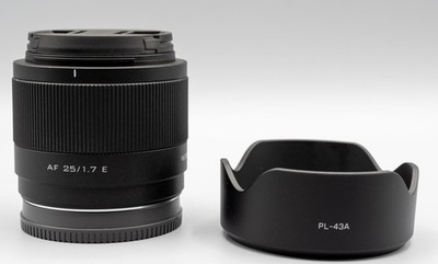 Viltrox AF 25mm F1.7 APS-C E Mount Objektiv, Autofokus Prime Lens für Sony E