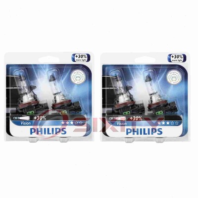 2 pc Philips Front Fog Light Bulbs for Mini Cooper 2003-2008 Electrical qq
